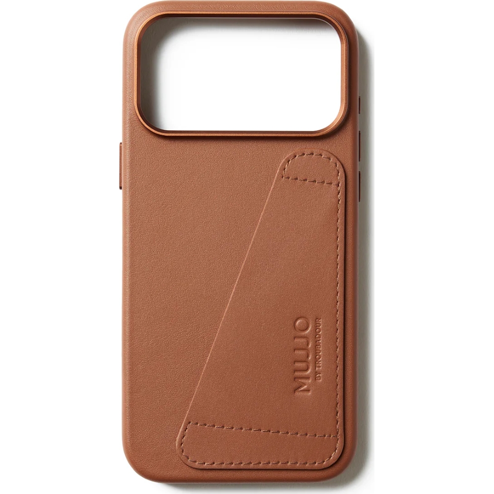 Etui skórzane Mujjo Full Leather Wallet Case MagSafe do Apple iPhone 17 Pro Max, brązowe